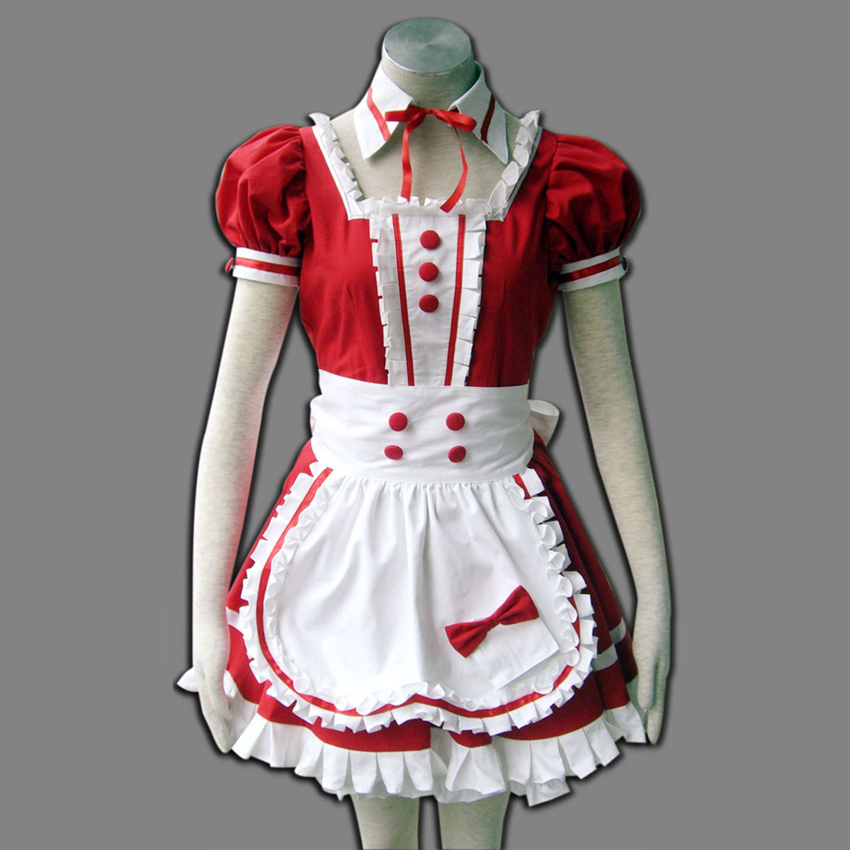 Disfraces Rojo Maid Uniformes 6 Cosplay España Tiendas