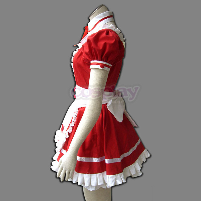Disfraces Rojo Maid Uniformes 6 Cosplay España Tiendas