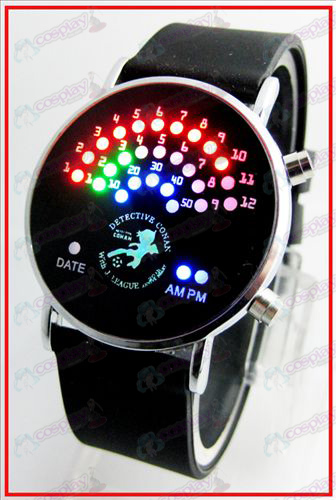 Coloridos relojes LED del ventilador coreano - Conan 16 aniversario