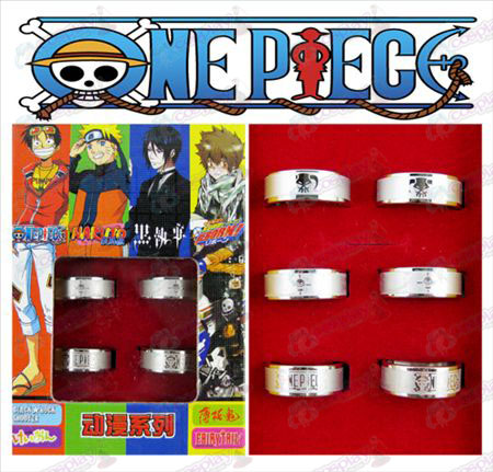 One Piece Accesorios hielo helado anillo (6 / set)