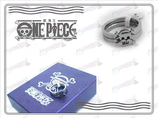 One Piece Accesorios inoxidable par de anillos de acero (sección B)