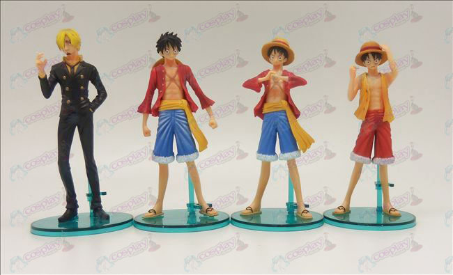 4 modelos Genuine One Piece Accesorios base de muñeca (14 cm)