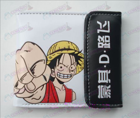 One Piece Luffy Accesorios celebró su puño complemento cartera (Jane)