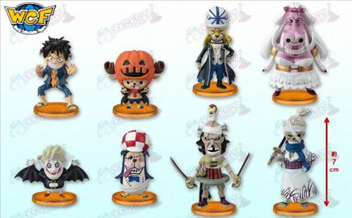 32 en representación de ocho One Piece Accesorios muñeca cuna (respuestas de Halloween) Caja