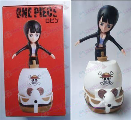 One Piece Accesorios Robin muñeca bote de dinero (10 cm)