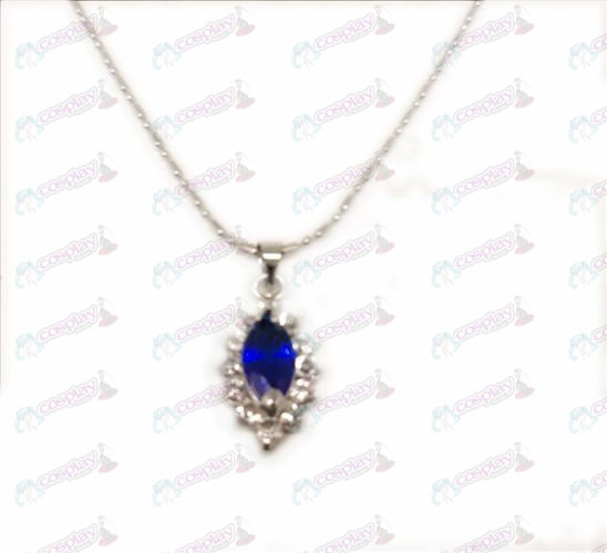 D Blister Negro mayordomo Accesorios Diamond Collar (azul)