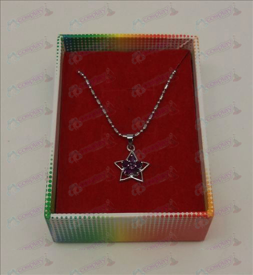 Lucky Star Accesorios Diamond Necklace (púrpura)