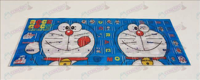 Doraemon teclado pegatinas de PVC