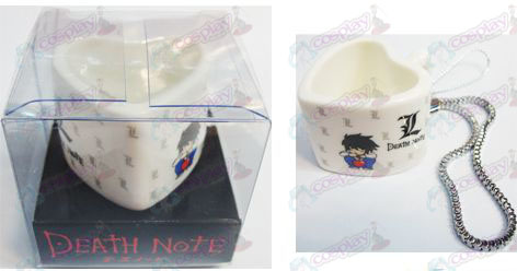 Taza de cerámica en forma de corazón Death Note Accesorios Correa