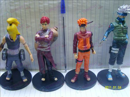 Ultra-coloreado cuatro bases modelos Naruto Doll