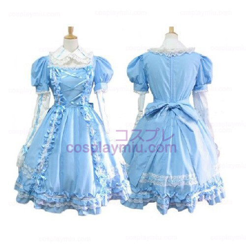 Sweet Blue Maid Vestidos Lolita Trajes Cosplay