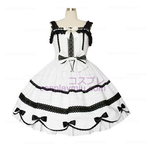 Lace Trimmed Gothic Lolita Cosplay Vestidos