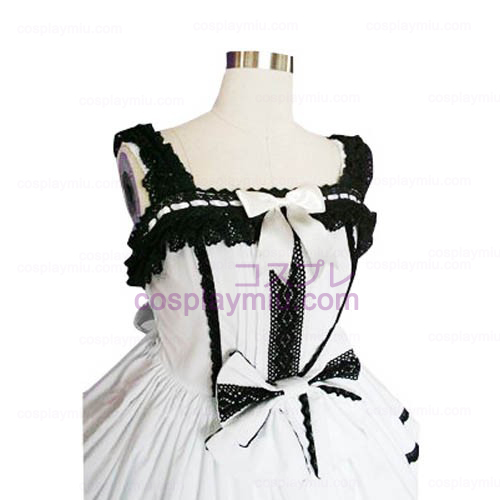 Lace Trimmed Gothic Lolita Cosplay Vestidos