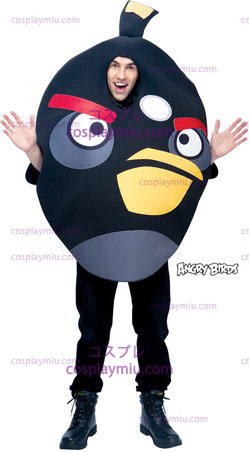 Angry Birds Negro One Size Adult