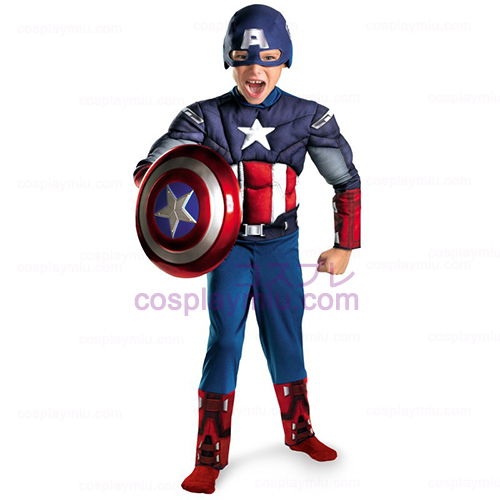 The Avengers Captain America Classic Muscle Chest Child Disfraces