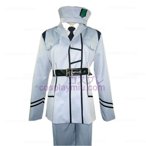 Hetalia: Axis Powers White Uniform Trajes Cosplay