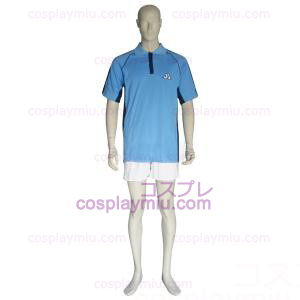 The Prince Of Tennis Jyousei Shounan Light Blue and White Trajes Cosplay