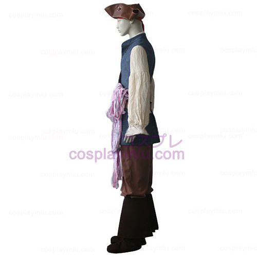 Pirates of the Caribbean Captain Jack Sparrow Trajes Cosplay