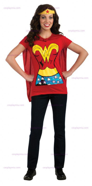 Wonder Woman Adult Shirt Disfraces
