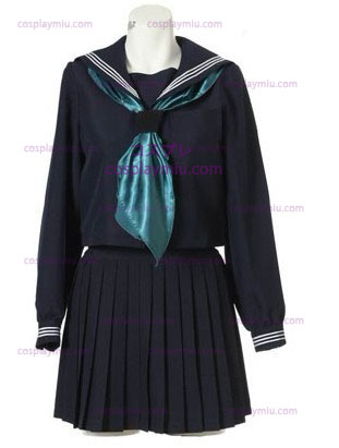 Long Sleeves Sailor School Uniform Trajes Cosplay