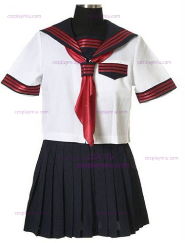 Short Sleeves Sailor School Uniform Trajes Cosplay
