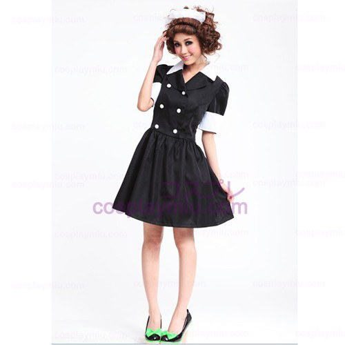 Lolita Trajes Cosplay/Negro Barbie Doll Disfraces Maid