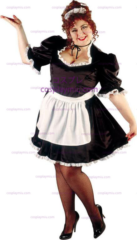 French Maid Plus Size Adult Disfraces