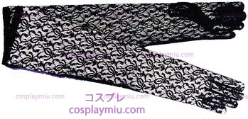 Gloves Negro Lace Elbow