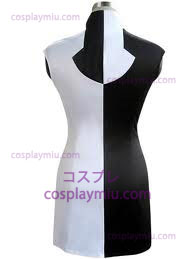 Vocaloid Kagamine Rin Negro and White Trajes Cosplay