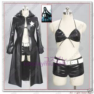 Vocaloid Negro Rock Shooter Trajes Cosplay
