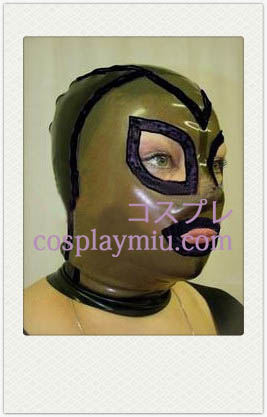 Multicolored Male Latex Mask with Open Eyes and Mouth