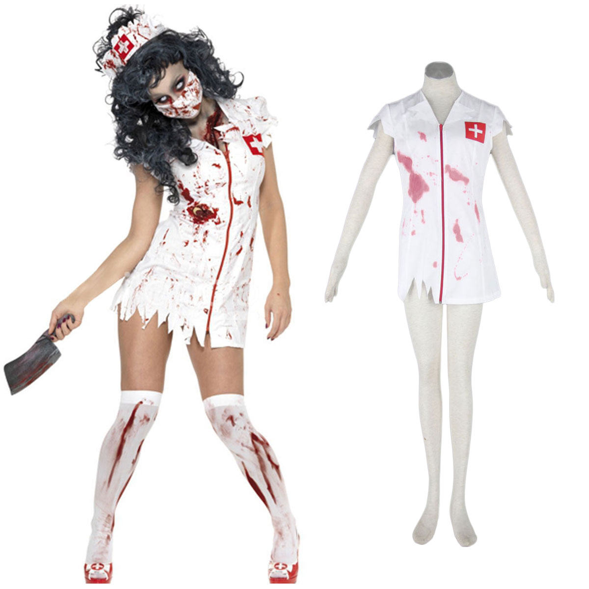 Disfraces Halloween Culture Zombie Burst Blood Nurses 1 Cosplay España Tiendas