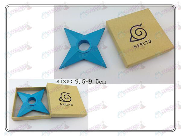 Naruto Shuriken plástico clásico en caja (azul)
