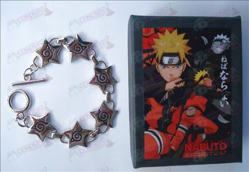 Naruto Konoha pentáculo pulsera (caja)