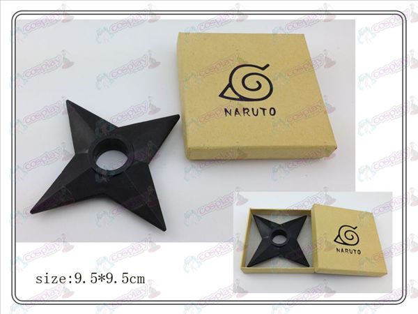 Naruto Shuriken plástico clásico en caja (negro)
