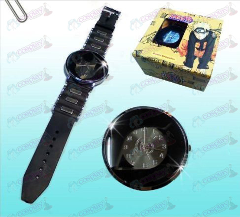 Naruto Konoha negro relojes
