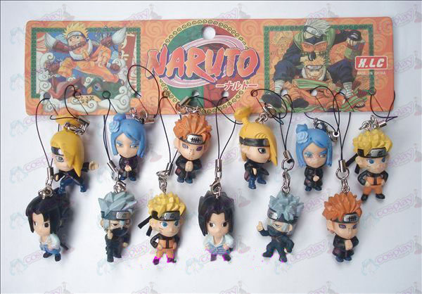12 Naruto Doll cuerda de la máquina (12 / set)