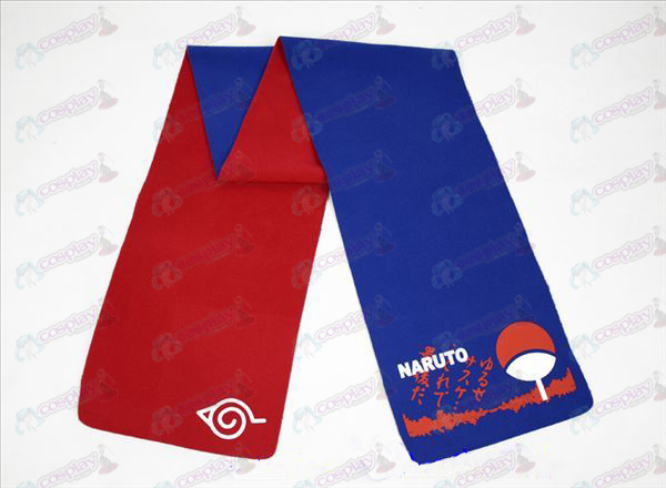Naruto Sasuke-color de la bufanda de doble cara