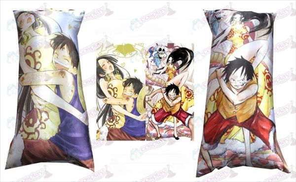 # 76 a todo color almohada larga (One Piece Accesorios Mujer Emperador y Luffy)