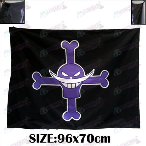 One Piece Accesorios Blanco Huzi Hai Pirates Pirate Flag Edición conmemorativa