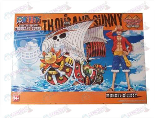 One Piece Accesorios1 barcos han reunido modelo (Sun Boat)
