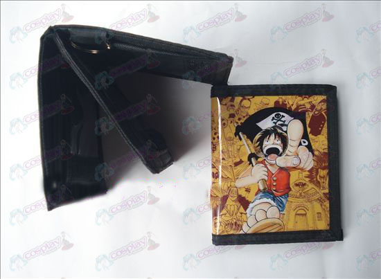 Luffy PVC wallet tomar la bandera pirata