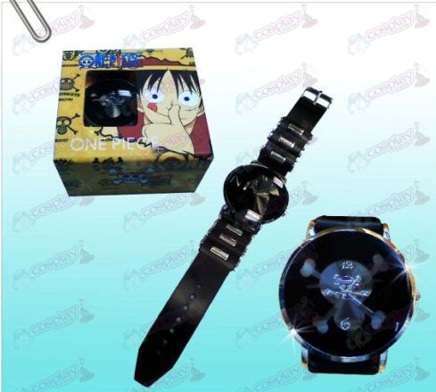 One Piece Accesorios Cráneo Negro relojes