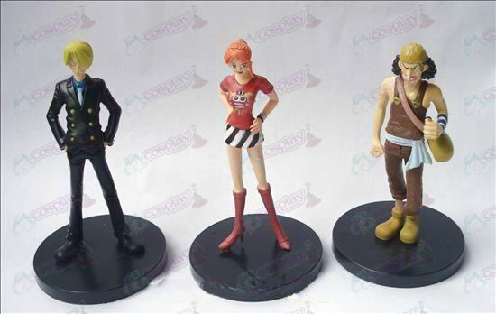 (3) One Piece Accesorios base de muñeca (11 cm)
