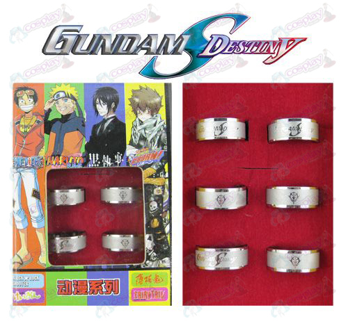 Gundam accesorios anillo helado (6 / set)