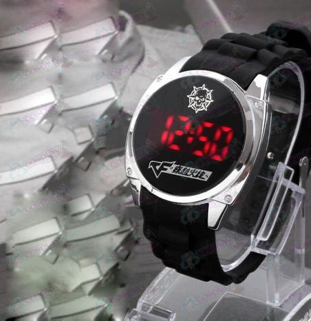 CrossFire logo headshot Accesorios LED reloj de la pantalla táctil