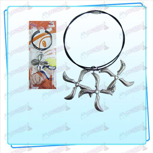 Tres dardos cadena de acero cargado Naruto (color níquel de la perla)