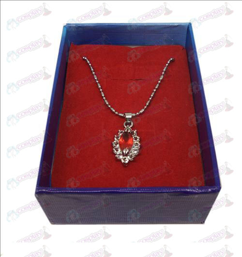 D en caja Negro mayordomo Accesorios Diamond Collar (Rojo)