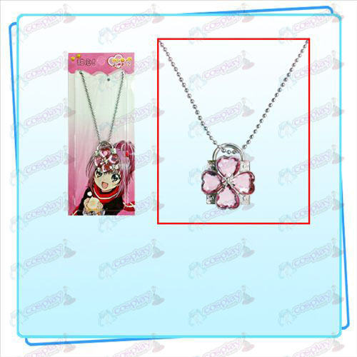 Shugo Chara! Accesorios de bloqueo collar (plata cerradura Pink Diamond)