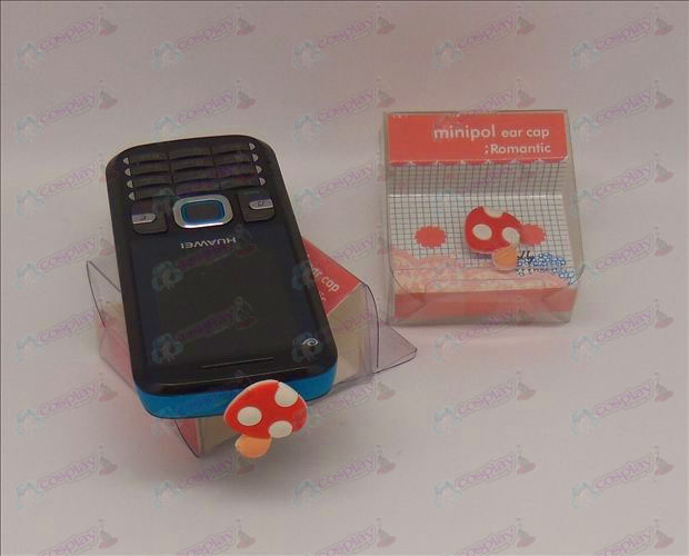 Teléfono celular enchufe del auricular (Super Mario Bros Accesorios setas)